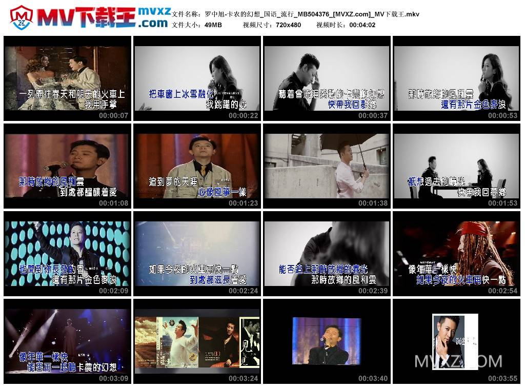 罗中旭-卡农的幻想_国语_流行_MB504376